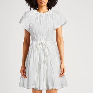 Ulla Johnson Cotton White Mini Dress Rope Tie NEW